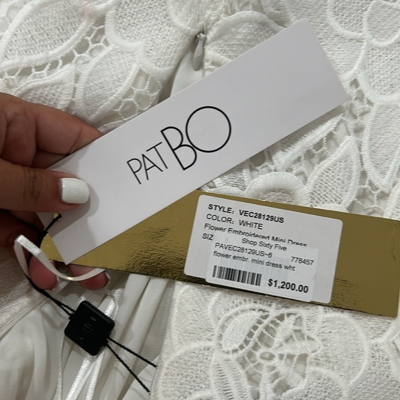 PatBO Flowered Embroidered Mini Dress - Picture 5 of 8